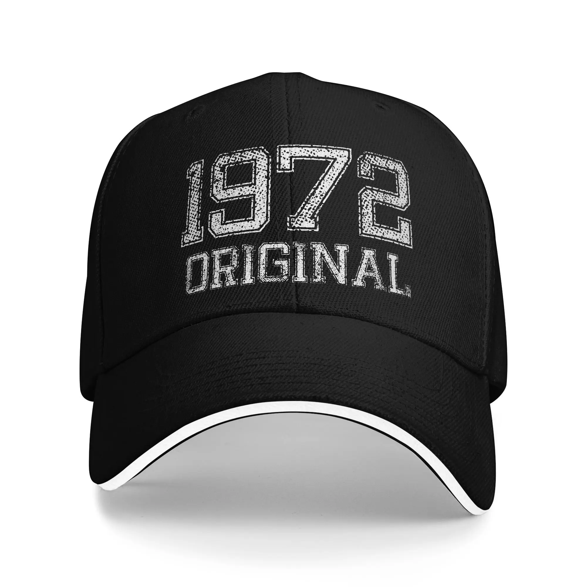 Made in 1972 Original Vintage Cap Men Women Sport Dad Father 50 Years Old Hats Trucker Worker Cap Golf Hats Baseball Cap Summer