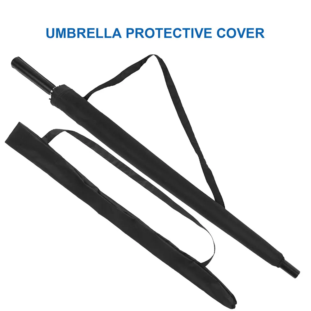 

1pcs Durable Pongee Umbrella Protection Sleeve Weatherproof Umbrella Cover Bag Adjustable Strap Long Handle Compatible Outdoor