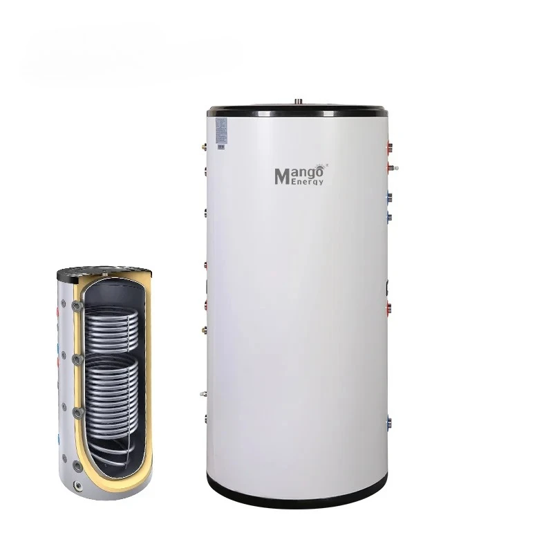 Calentador de agua con bomba de calor con fuente de aire de acero inoxidable de 400L, eléctrico híbrido/solar/alimentado por Gas para suministro de agua caliente doméstico y hotel ​