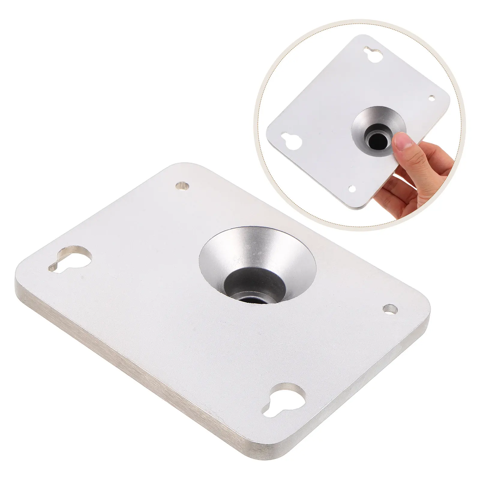 Electronic Drum Pad Mounting Plate 5x4 Inch Reinforced Stable Module Leg Mounting Holder Drum Module Rack Bracket Percussion