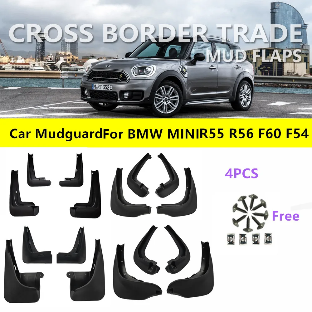 

Mudflap Car For BMW MINI Clubman Coutryman R55 R56 R60 F56 F60 Front Wheel Auto Mudguard Splash Auto Front Mud Guard MudFlaps