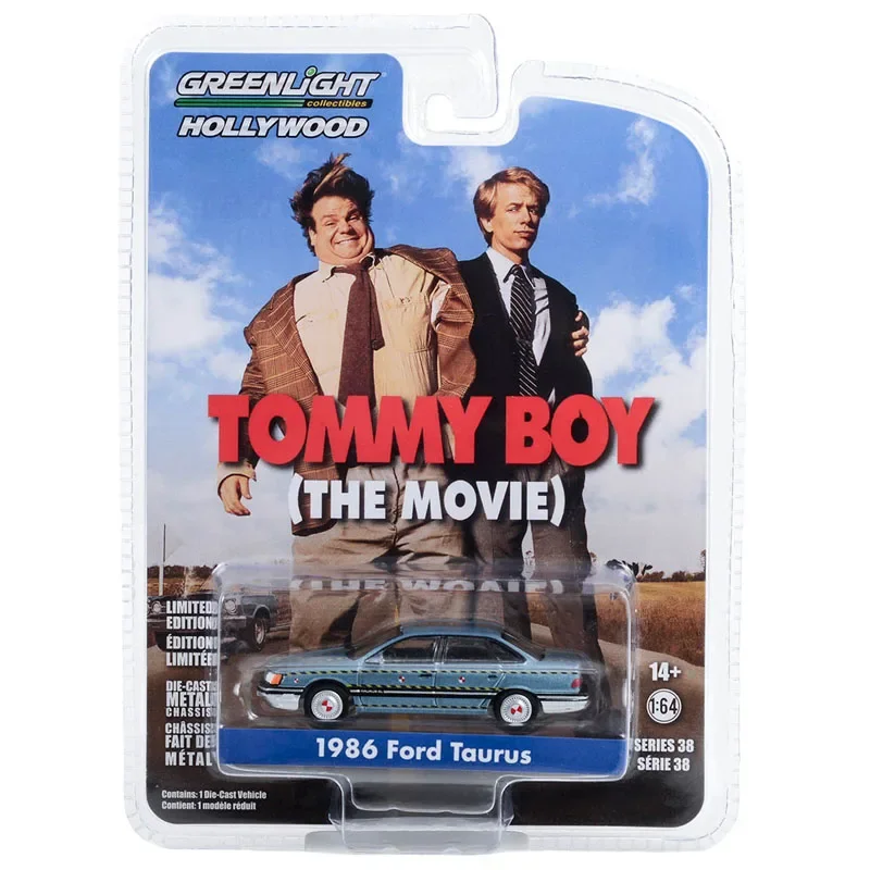 

Литой под давлением сплав Greenlight 1/64 1986, модель автомобиля Ford Taurus, металлический статический дисплей, классическая коллекция игрушек