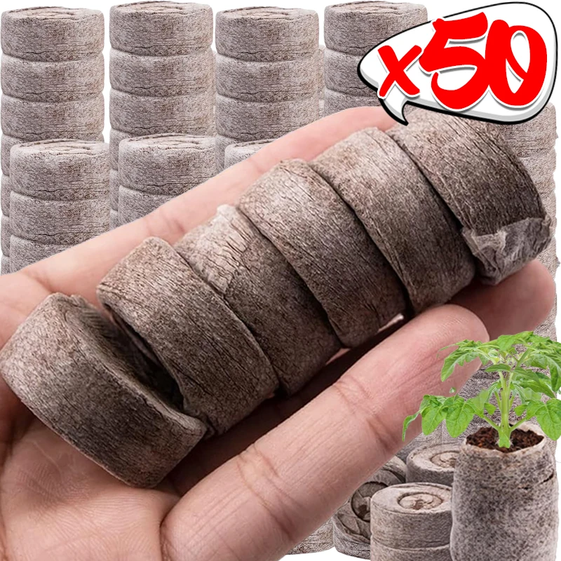 Garden Seedling Starting Pellets Soil Blocks Compressed Soil Pellets Non Woven Planting Plugs Seedling Blocks Garden Supplies