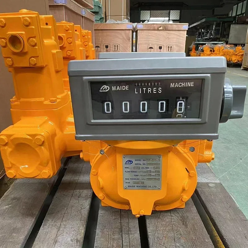 oline Fuel Flow Meter M-50-1 50mm 2'' LC PD Flow Meter With Counter