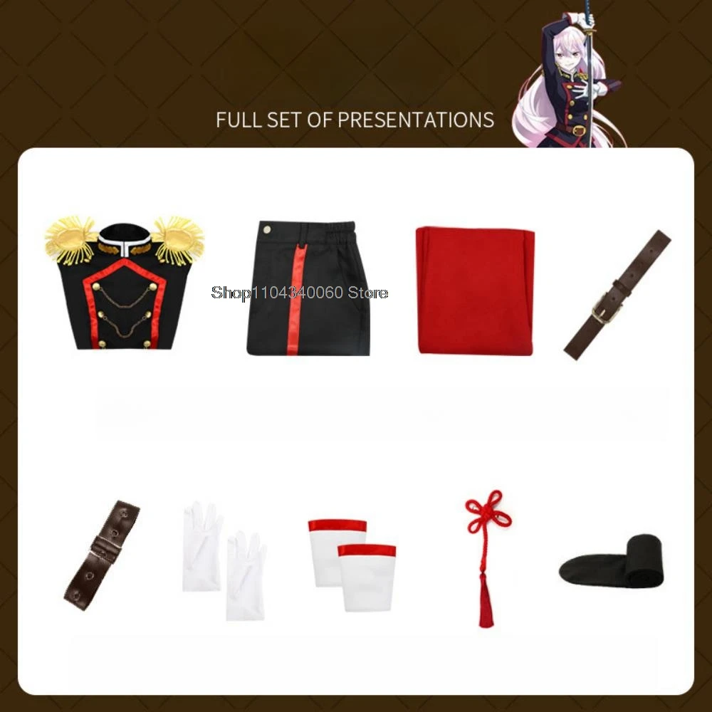 Yamashiro Ren Косплей Аниме Mato Seihei No Slave Косплей Костюм Женская Униформа Юбка Костюм Парик Вечеринка Ролевые Игры Одежда Униформа