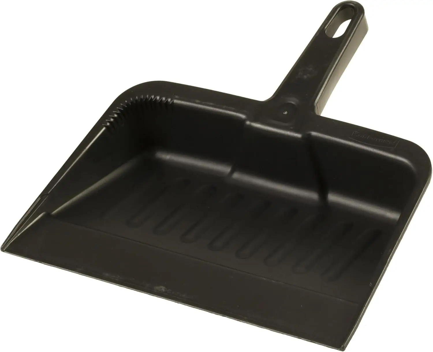 12.25, Heavy-Duty Dust Pan, Durable Plastic, Charcoal, Ideal for Industrial/Professional Debris Collection & Home Cleaning, Pack