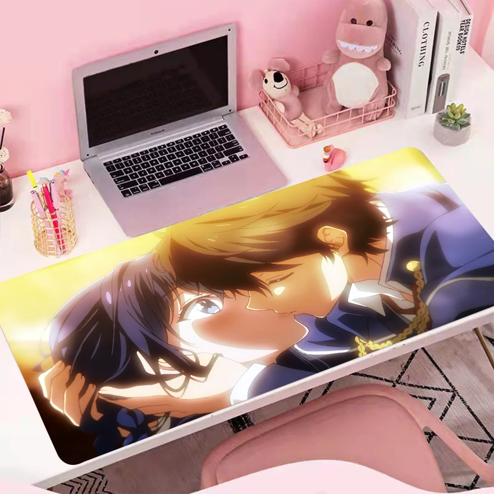 Large office Gamer Mousepad company Rubber Keyboard Mats Desk Pad Violet Mouse Pads The Art of Masamune kun's Revenge Mousepad