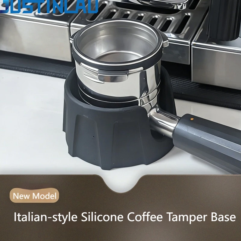 JUSTINLAU Espresso Silicone Mat & Portafilter Holder for Ninja Luxe,Anti-Slip Bar Corner Pad for Espresso Machine Accessories