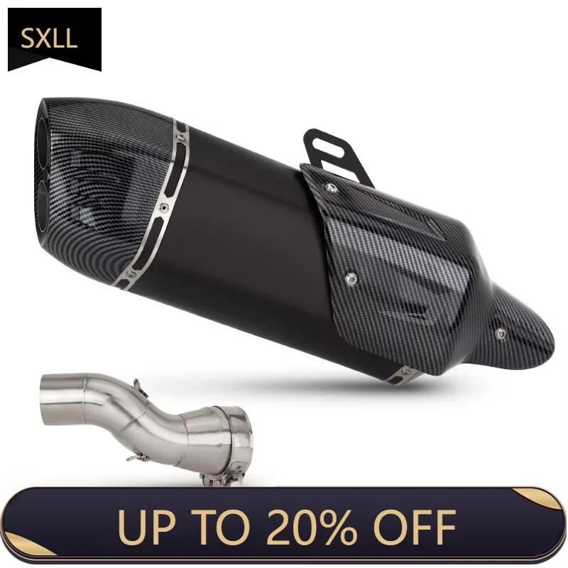 

SXLL R1200GS ADV Adventure 2013-2019 Motorcycle Exhaust System Modification Intermediate Connecting Pipe Connecting Muffler with