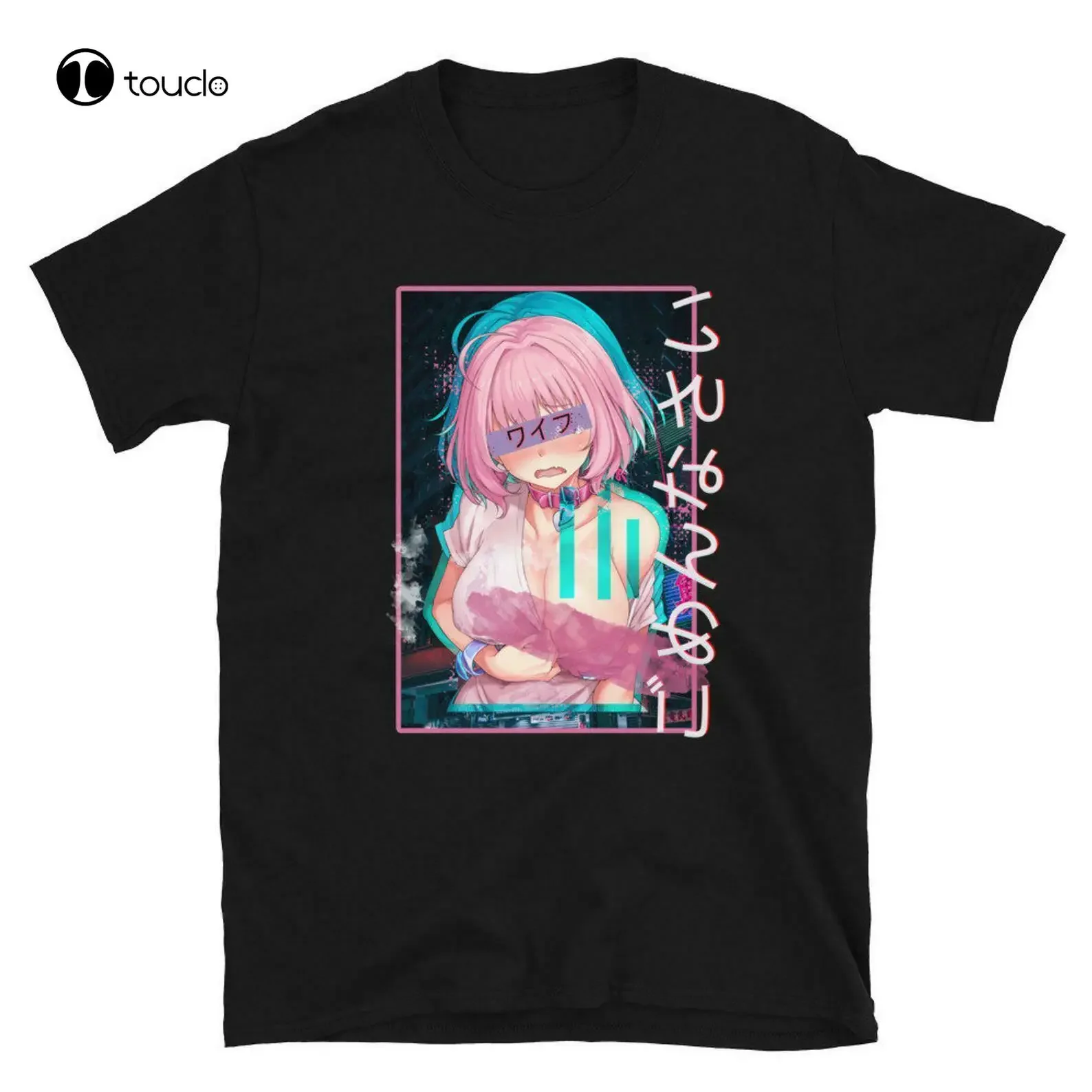 Ecchi Hentai Anime Manga Slave Girl Vaporwave Waifu T-Shirt Black S-3Xl Tee Shirt