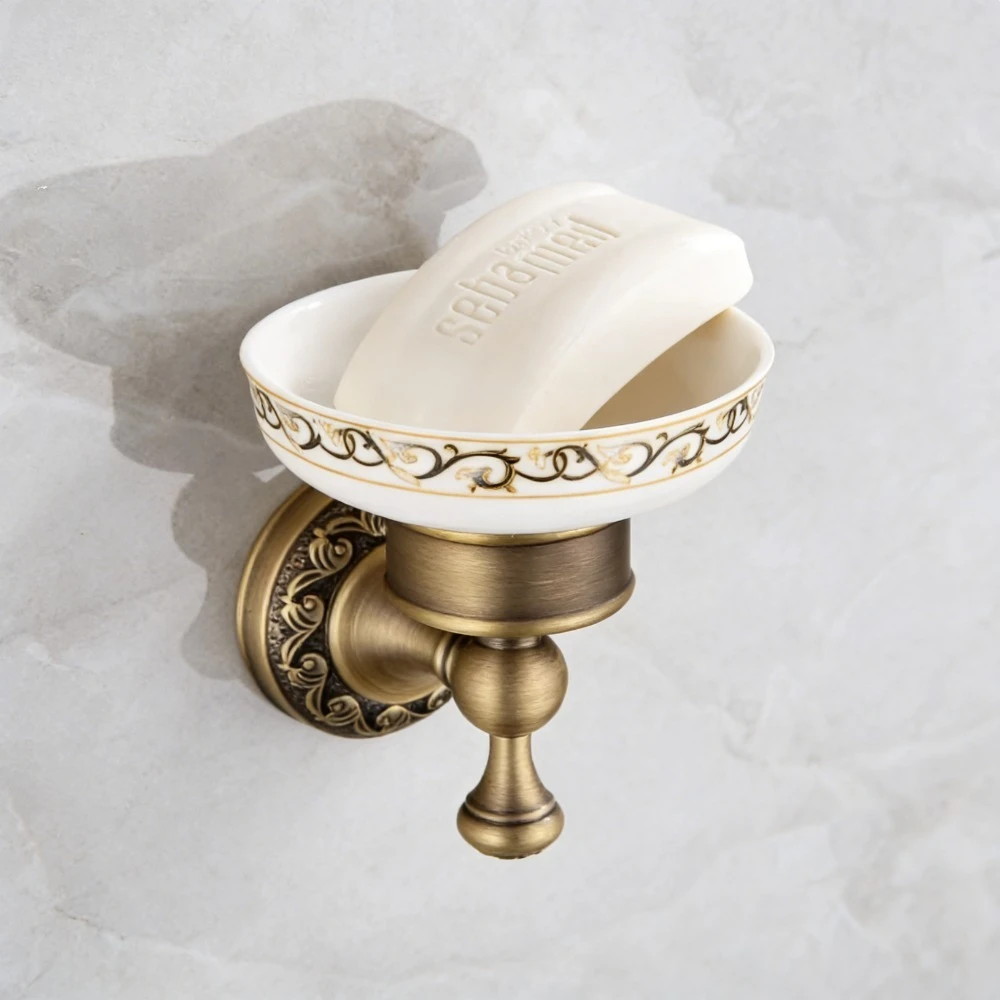 

Блюдо для хранения мыла в ванной комнате, традиционная античная латунная европейская мыльница