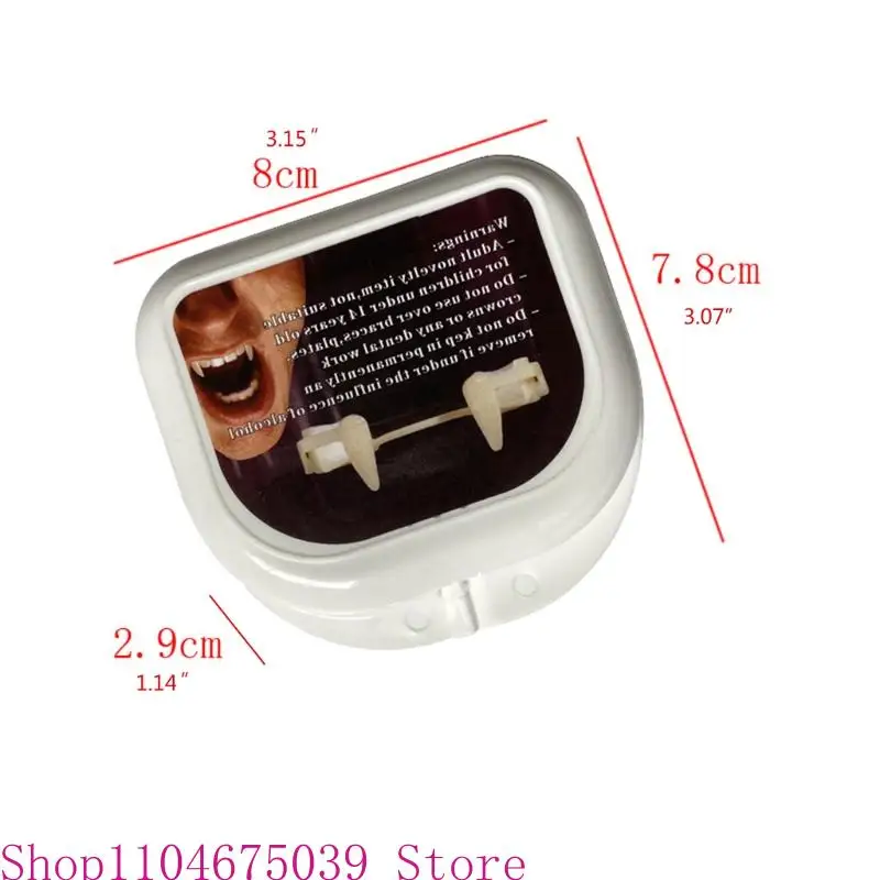 5ASD قابلة للسحب لأسنان مصاصي الدماء هالوين تأثيري مكياج الرعب الأنياب غيبوبة أسنان واقعية قابلة لإعادة الاستخدام أسنان cosplay