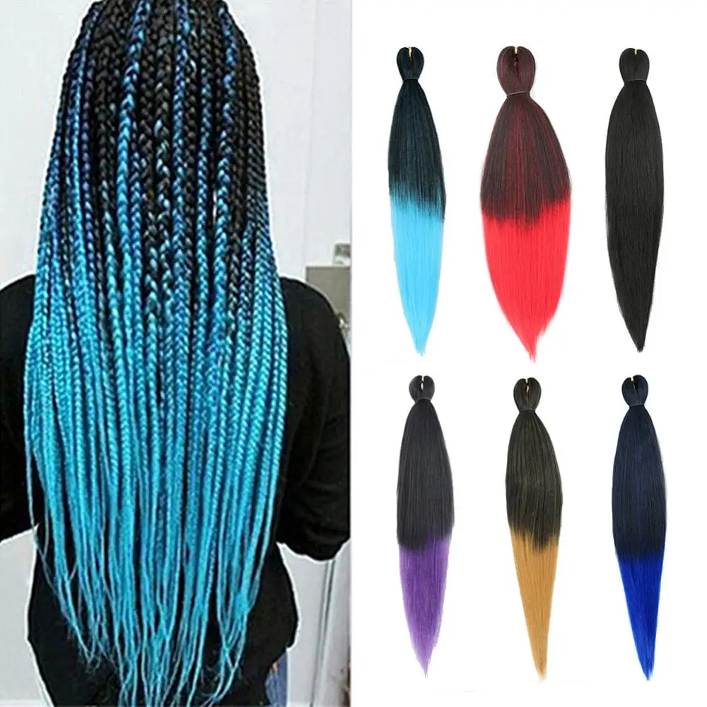 26inch Synthetic Braiding Hair High Temperature Fiber Wig Extension Hairpiece Synthetic Hair Extensions Ombre Thick Ponytail