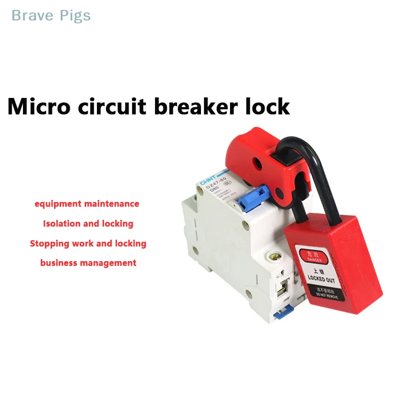 universal MCB lockout lock dog, MCB lock toggle lock safety circuit breaker lock masterlock