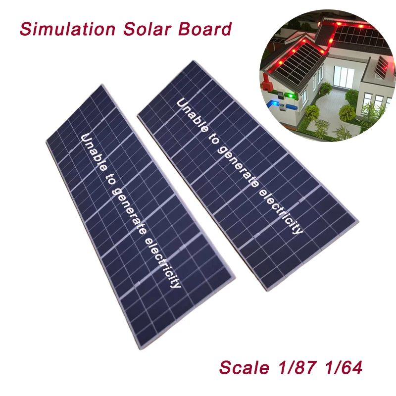 

1Pc Miniature Solar Photovoltaic Panel 1:64 1:87 Model Unable To Generate Electricity Architecture Building Layout for Diorama