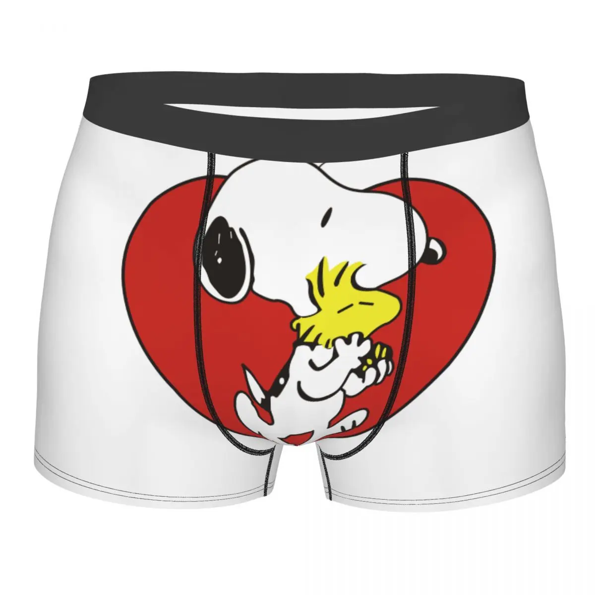 

Custom Male Cool Cartoon Snoopy Woodstock Animation Underwear Boxer Briefs Men Breathbale Shorts Underpants