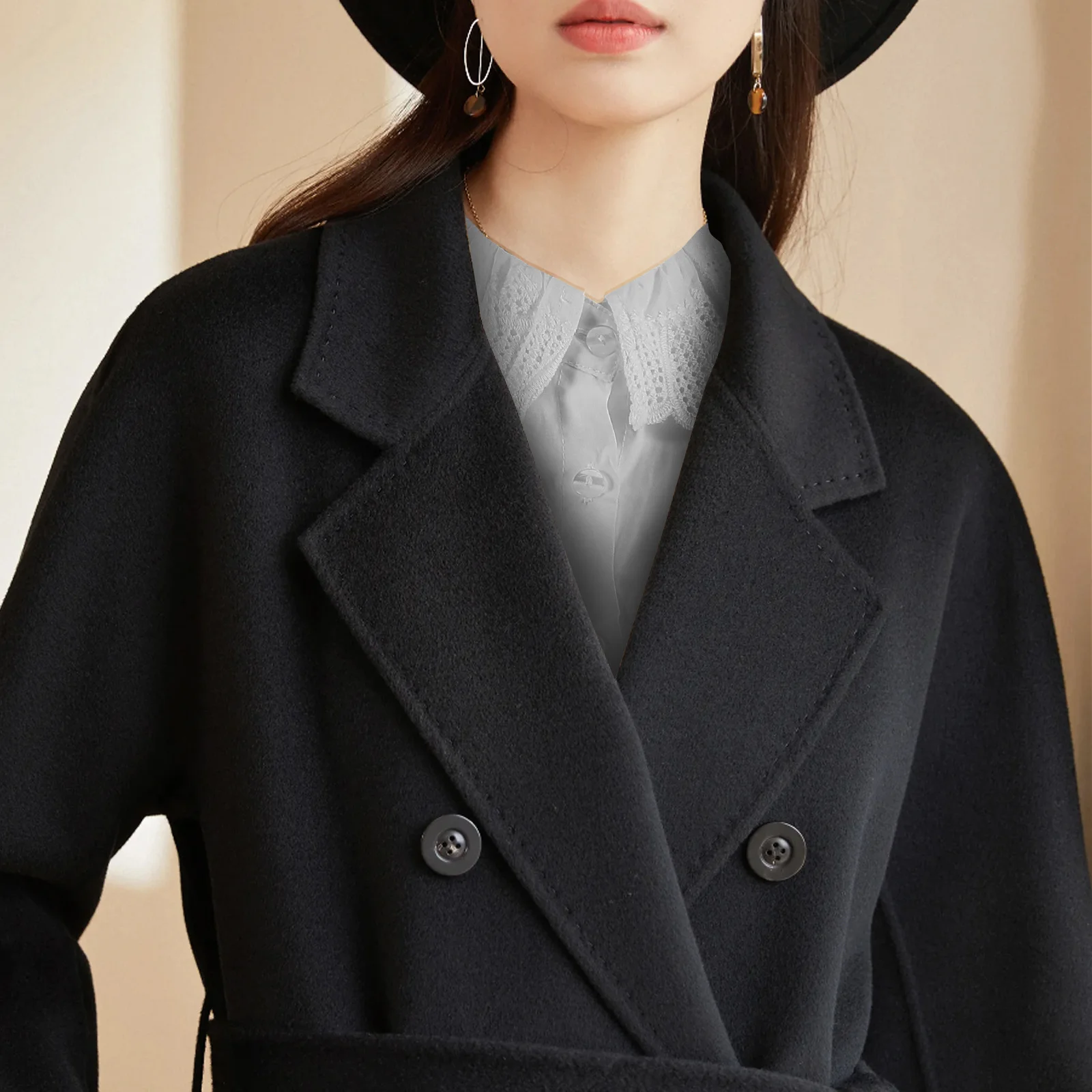 

Fake Collar Cotton Women Elegant Half Body Shirt Insert Detachable Fashion Accessory Breathable Comfortable Layering Under