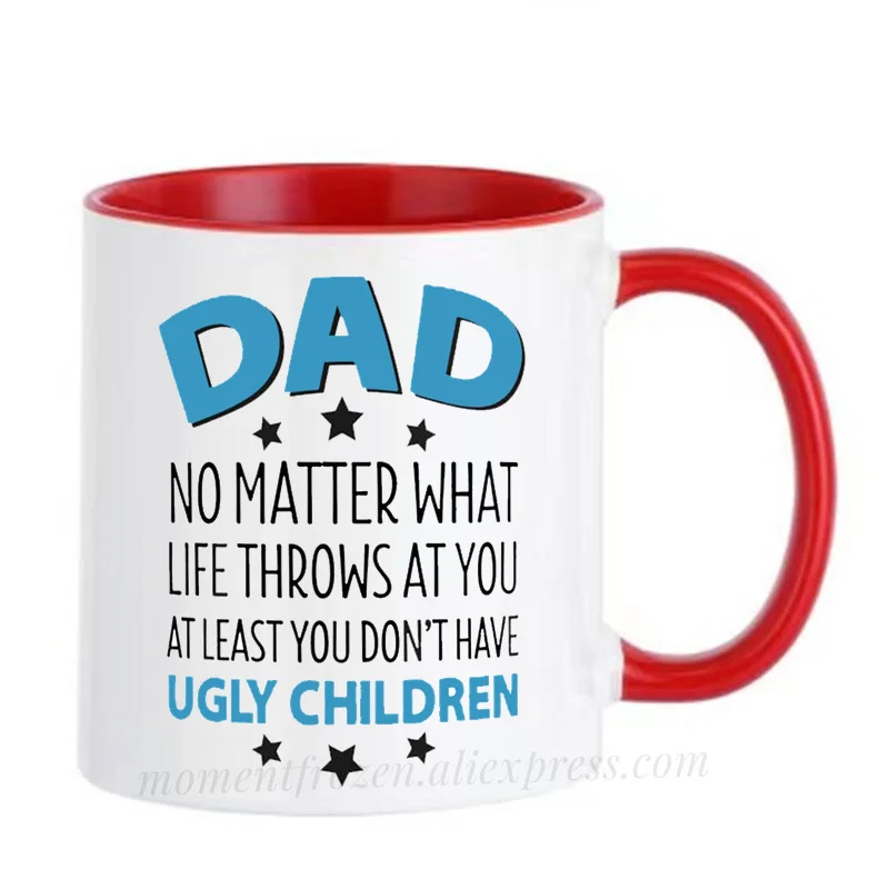 Dad Cup Cafe Caffeine Cocoa Coffee Mugs Papa Mugen Father's Day Gift Home Decal Milk Tableware Coffeeware Teaware Beer Drinkware