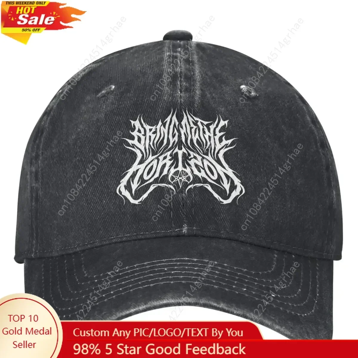 

Bring Me The Horizons Brutal Logo Baseball Cap Rock Music Tennis Skate Trucker Hat Men Adult Sun-Proof Baseball Caps