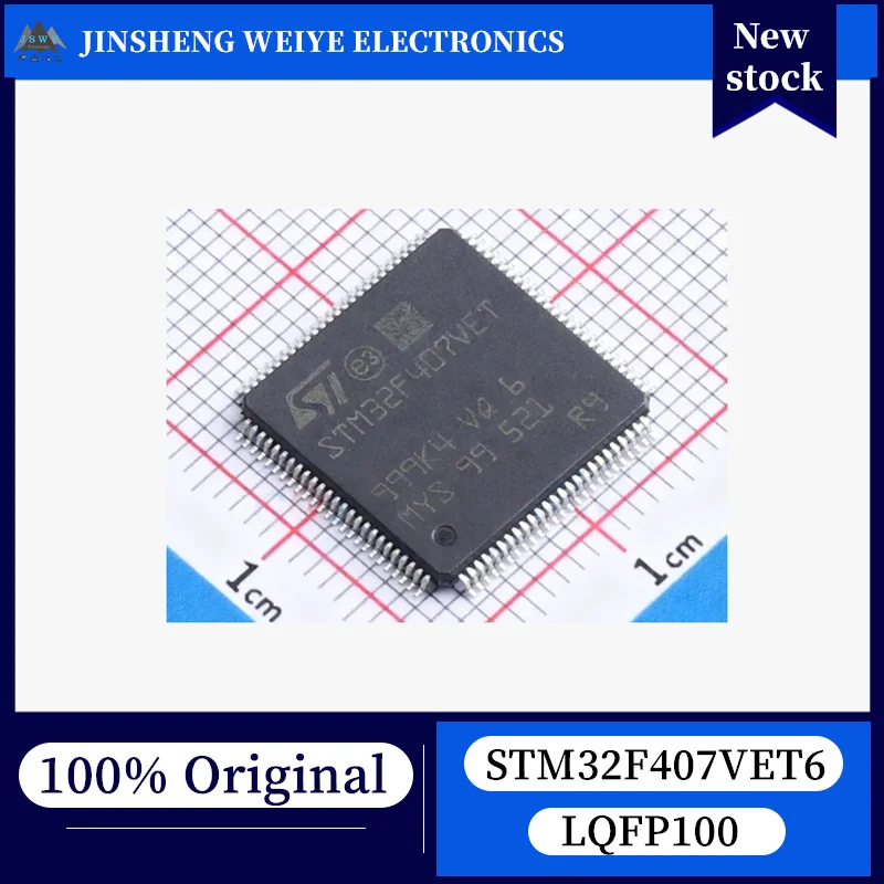 

(5/50 шт.) STM32F407VET6 LQFP100 32-битный высокопроизводительный микроконтроллер, 100% новый, оригинальный, в наличии, набор микросхем