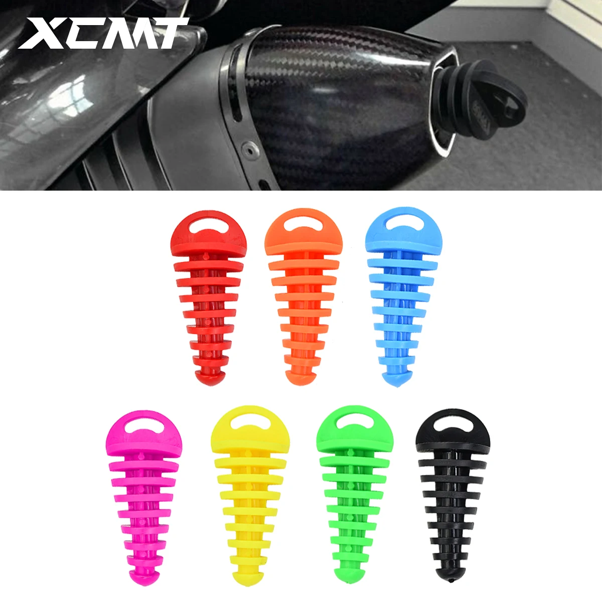 

Motorcycle ATV Exhaust Pipe Plug Tailpipe PVC Air Bleeder Plug Wash Plug Pipe Protector For Yamaha Honda Kawasaki Suzuki KTM etc