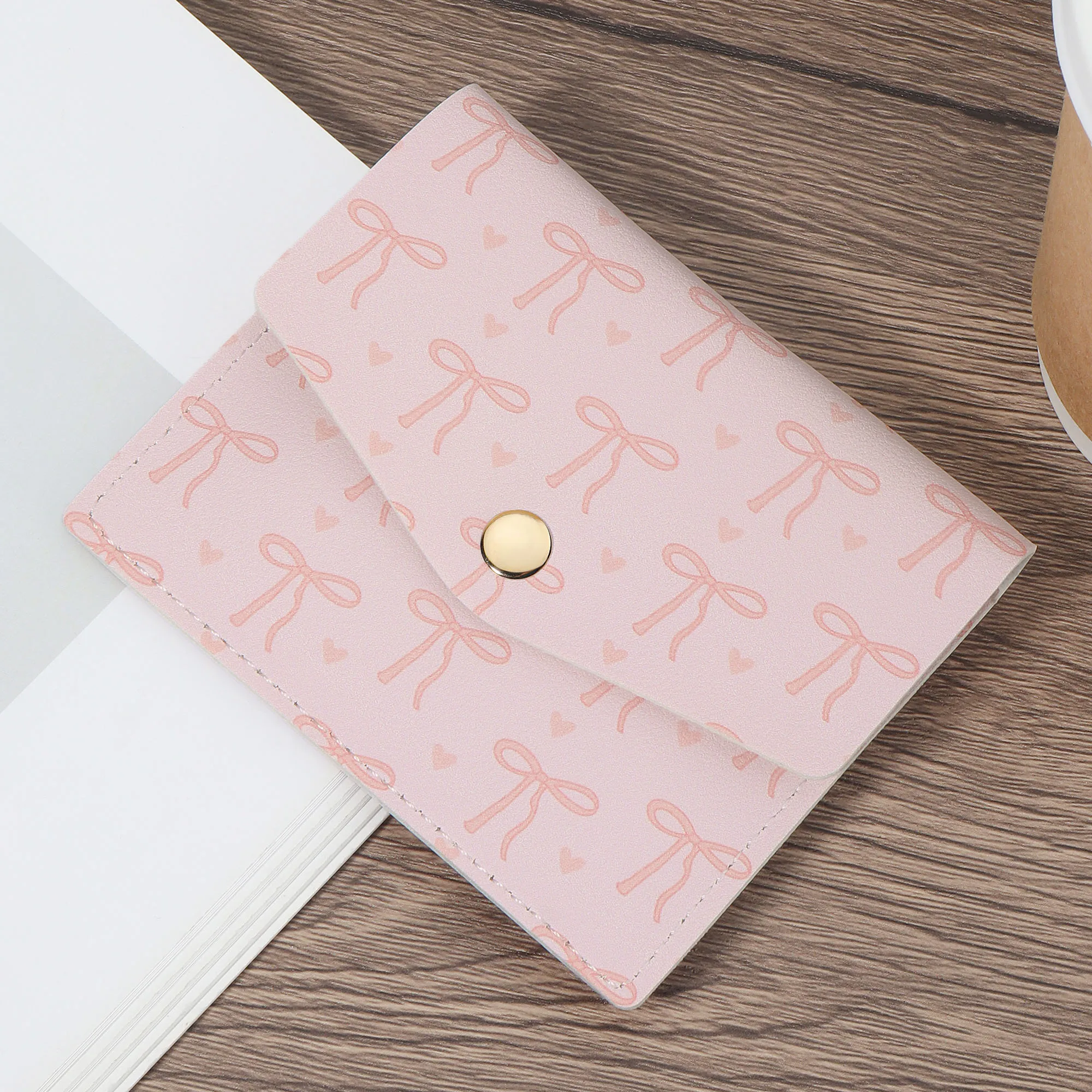 Portefeuille court pour femmes mignon et à la mode, sac de rangement pour cartes de crédit de haute qualité, portefeuille pour femmes multi-fentes simple et décontracté pour voiture