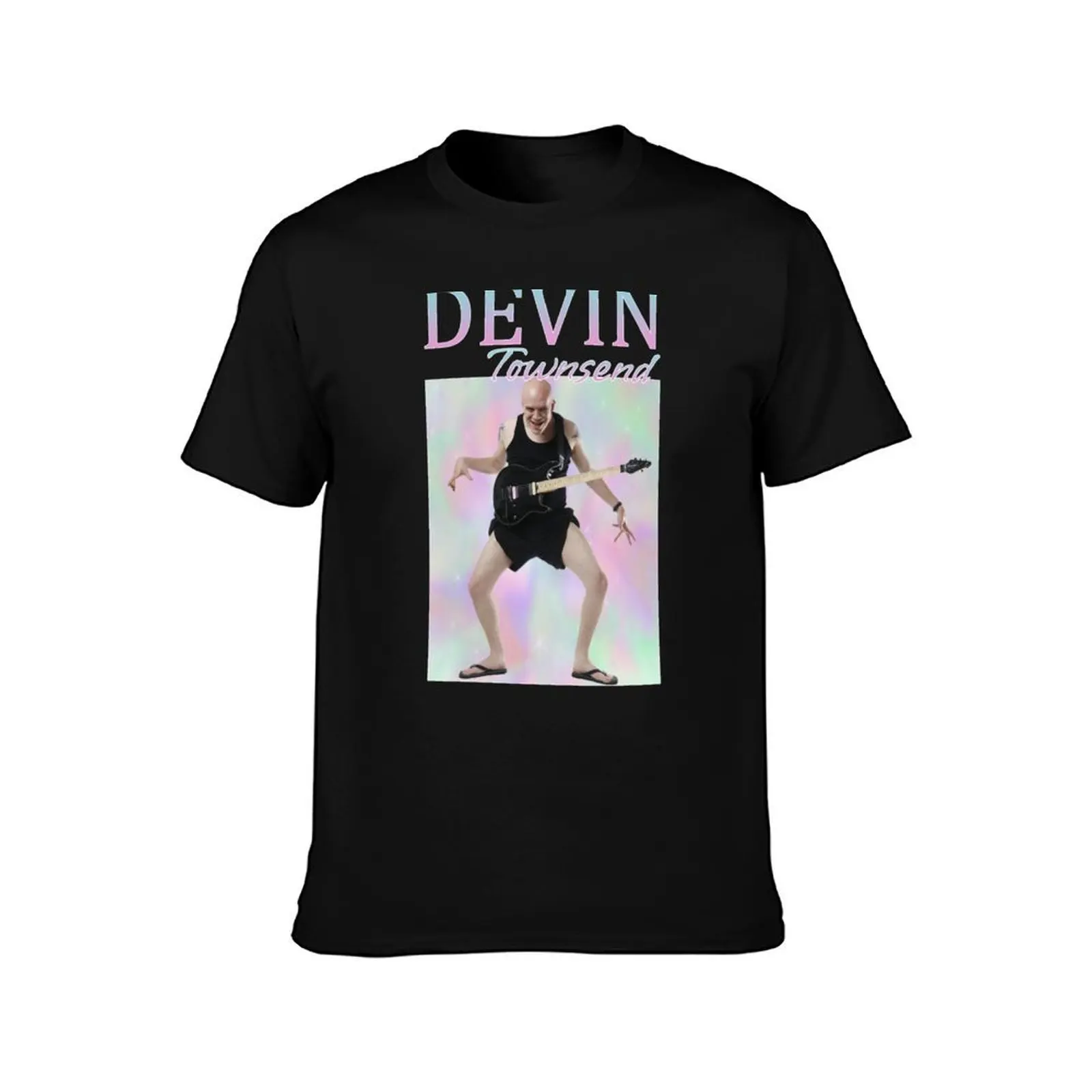 Devin Townsend Homage Tribute T-Shirt, Summer Casual Cotton Tee, Oversized Streetwear Tops, Vintage Graphic Print, 100% Cotton