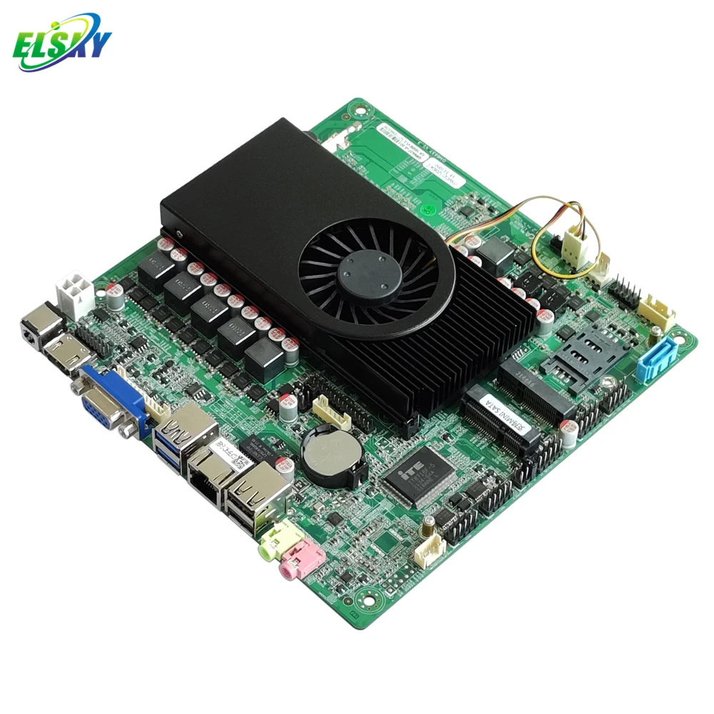 New Cheap ELSKY QM6637 with  HM76 Chipset with Celeron 1037U Dual Core 1.8GHz CPU Thin ITX Industrial Motherboard with LVDS