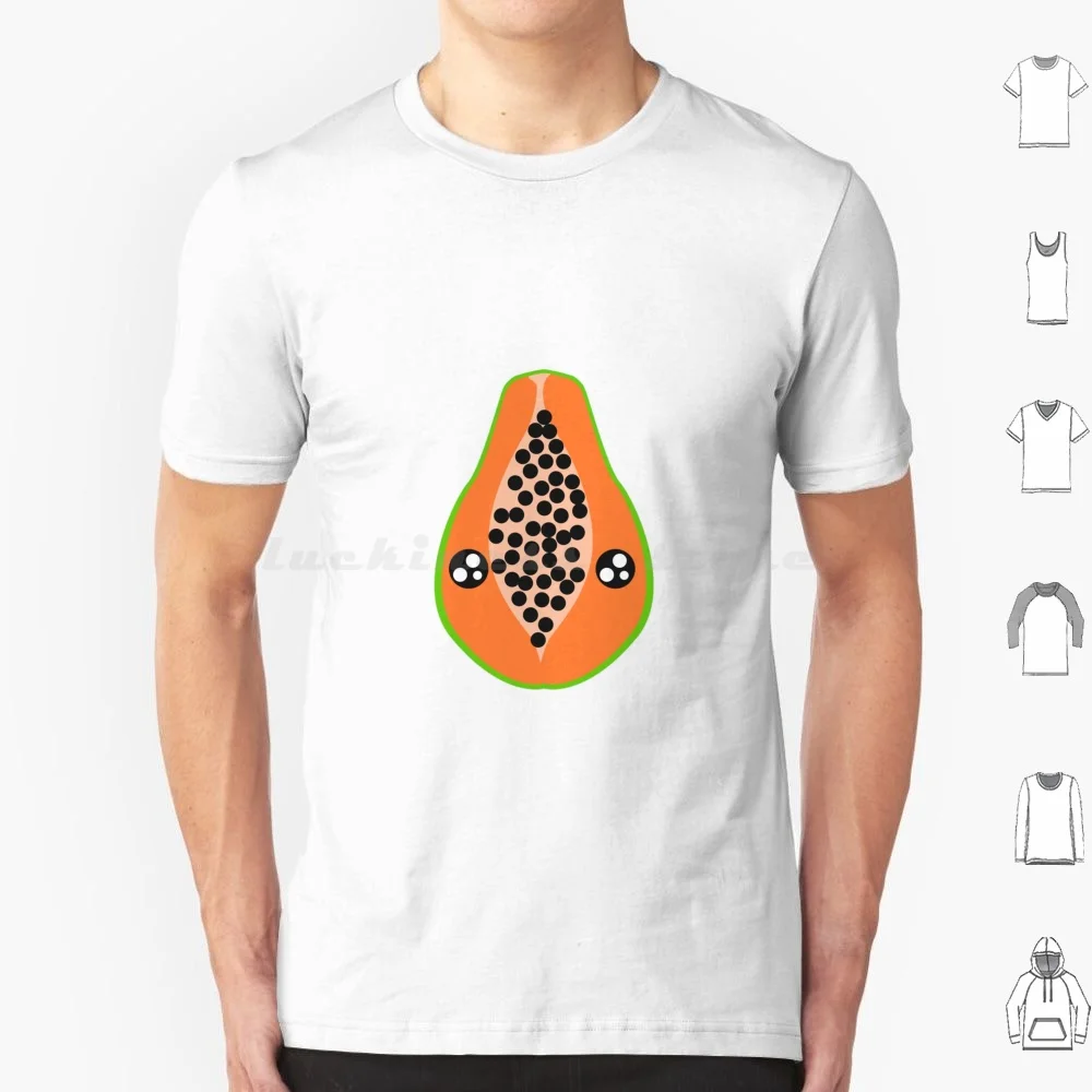 

Kawaii Papaya футболка для мужчин женщин детей 6xl La Papaya фрукты зеленые папайя семена папайи кавайные Симпатичные Фрукты