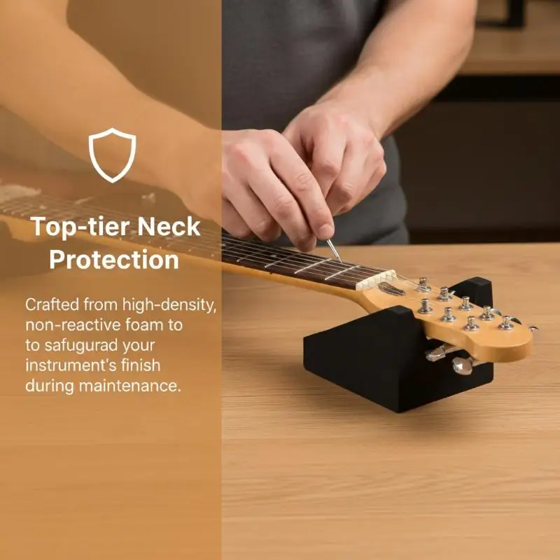 Guitar Neck Support Stand Pillow Electric Acoustic String Instruments Repair Tool Non Slip Holder for Home Studio Luthier Use