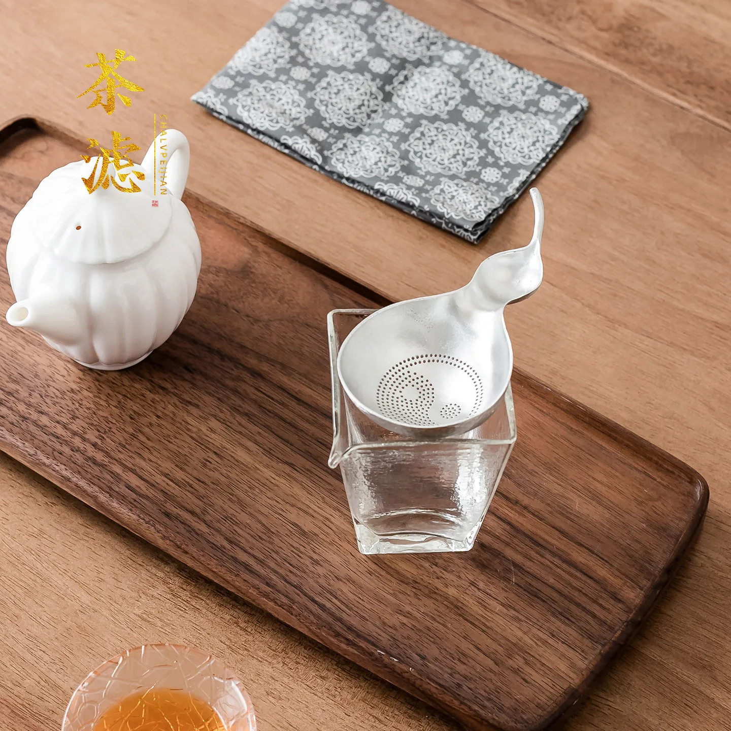 Japanese Handmade Tin Gourd Tea Strainer Creative Tea Infuser Tea Filter Kung Fu