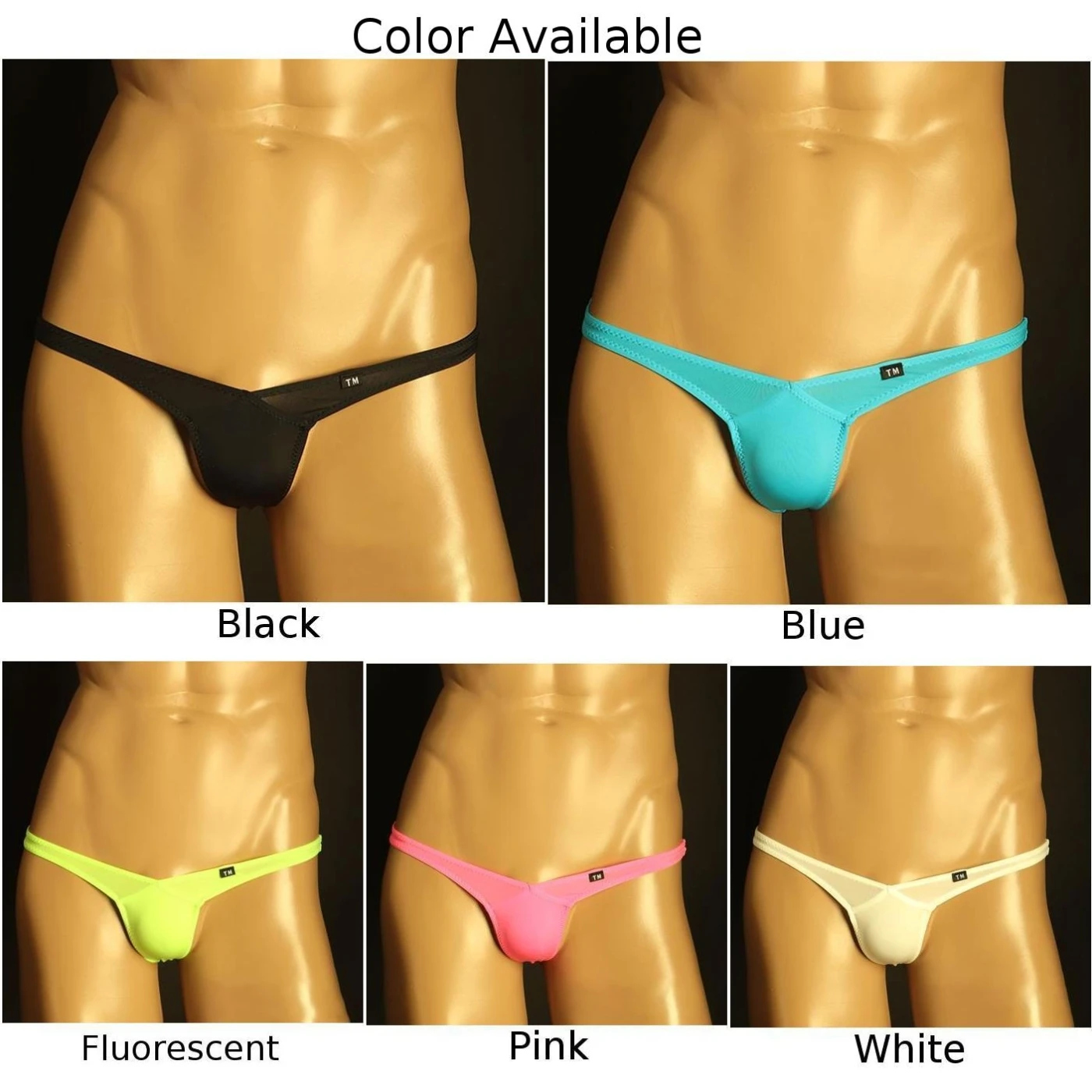 Men\'s Sexy Thongs Panties Smooth T-back See-Through Briefs Male G-strings Jockstrap Sissy Lingerie Underwear Tanga Underpants