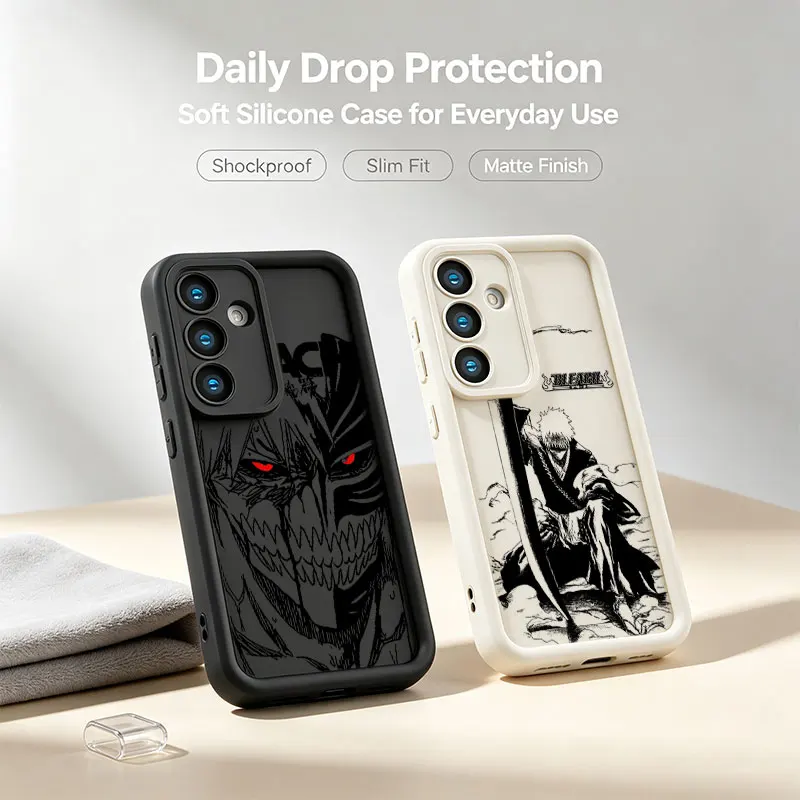 BLEACH Anime Phone Case For Samsung Galaxy A17 A16 A15 A14 A07 A06 A57 A56 A55 A54 A53 A52 A36 A35 A34 A33 A26 A25