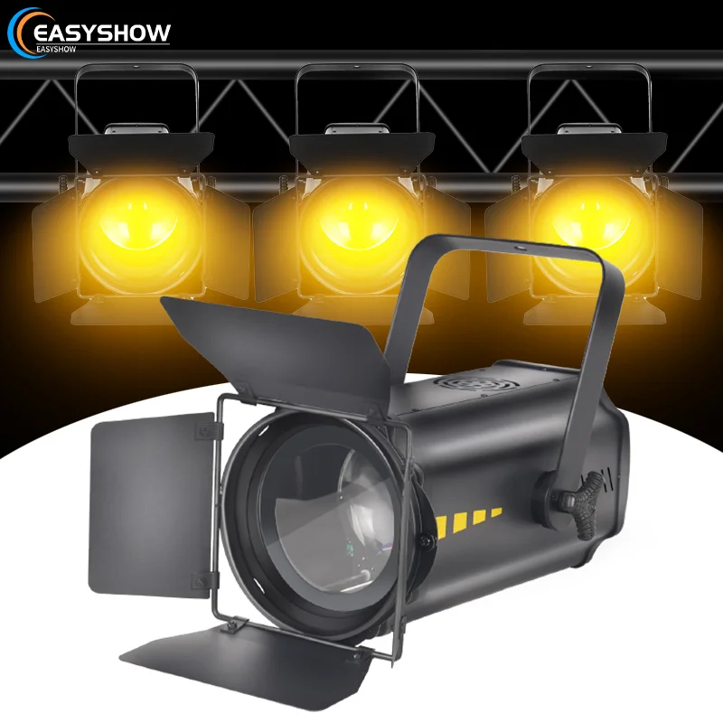

200 Вт DMX512 Управление сценой Par Light Прожектор Светодиодный COB Zoom Поверхностный светильник со световым экраном для студийной свадьбы