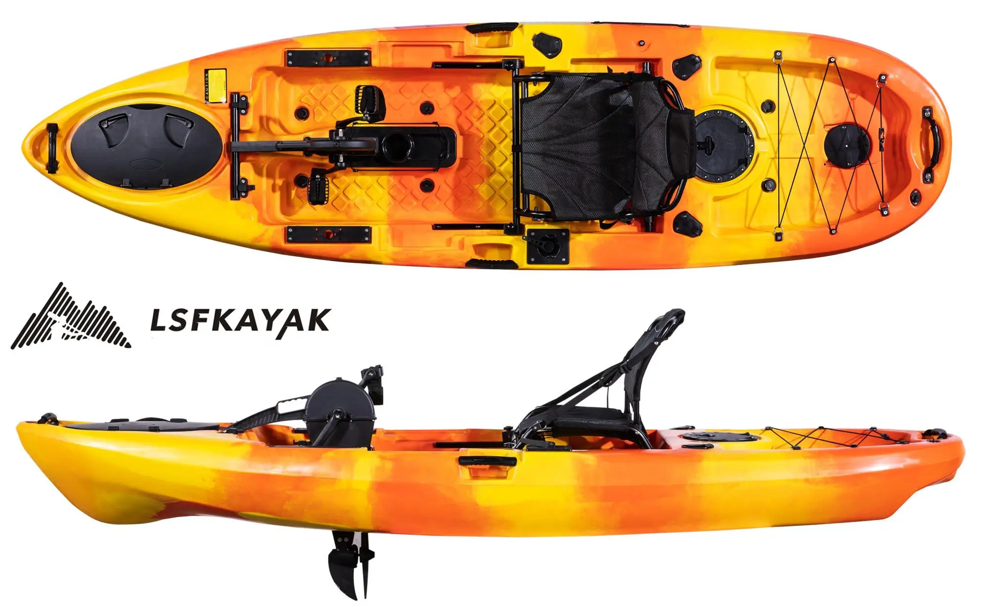 دواسة قدم بتصميم جميل لشخص واحد كاياك للصيادين #3