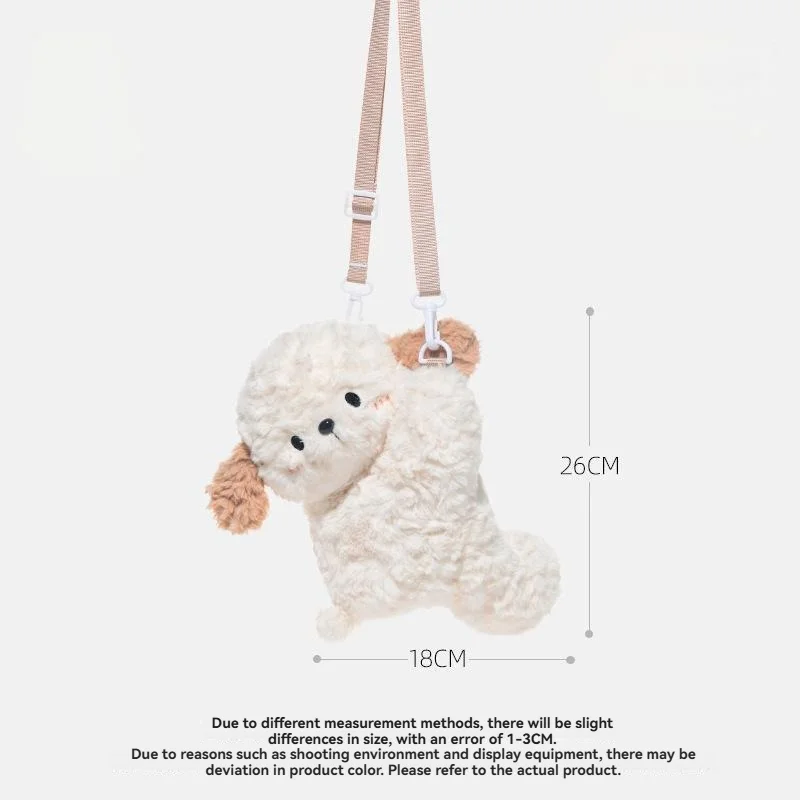 Bern Welpe süße kleine Plüsch-Kindertasche, vielseitige Puppenfigur, einschultrige Umhängetasche für Mädchen