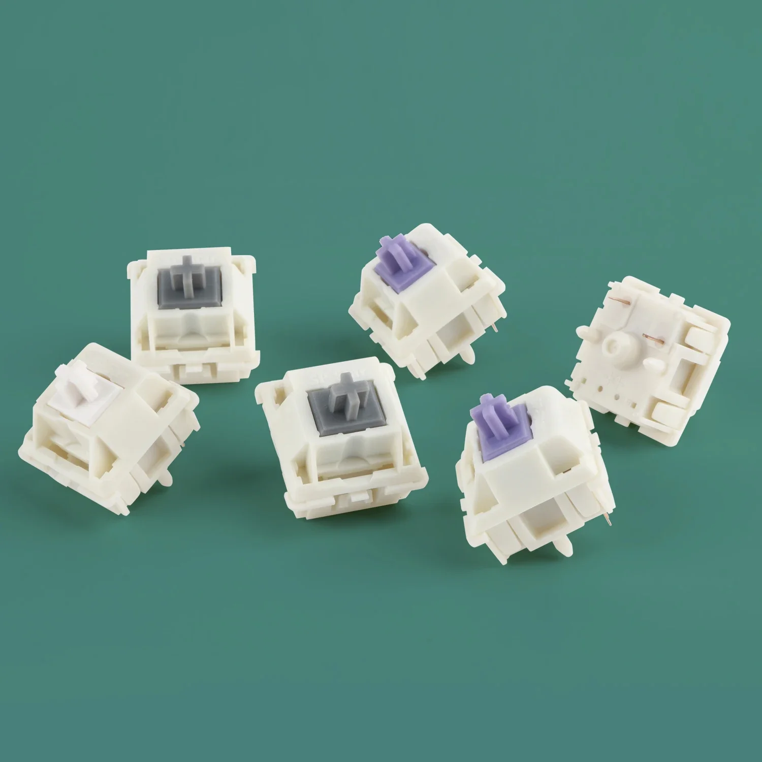 

SP-Star purple gray switches for customized mechanical keyboard DIY 5 pins clicky switch 67g