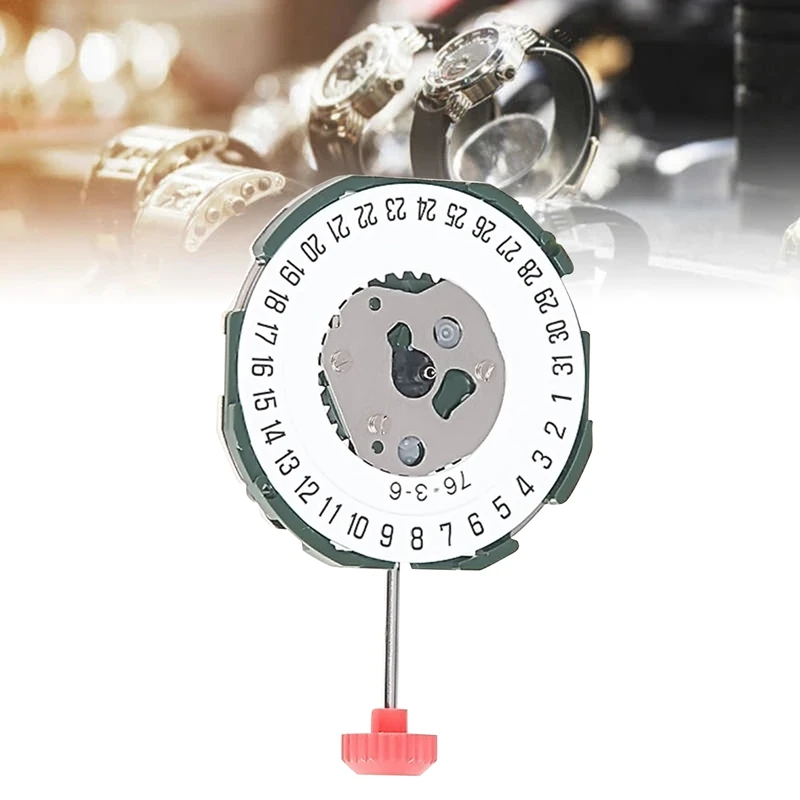2115 Uhrwerk + Griff + Batterie 2035 Herren-Einzelkalender, sechspunkiges elektronisches Quarzuhrwerk, Ersatz-Ersatzteile