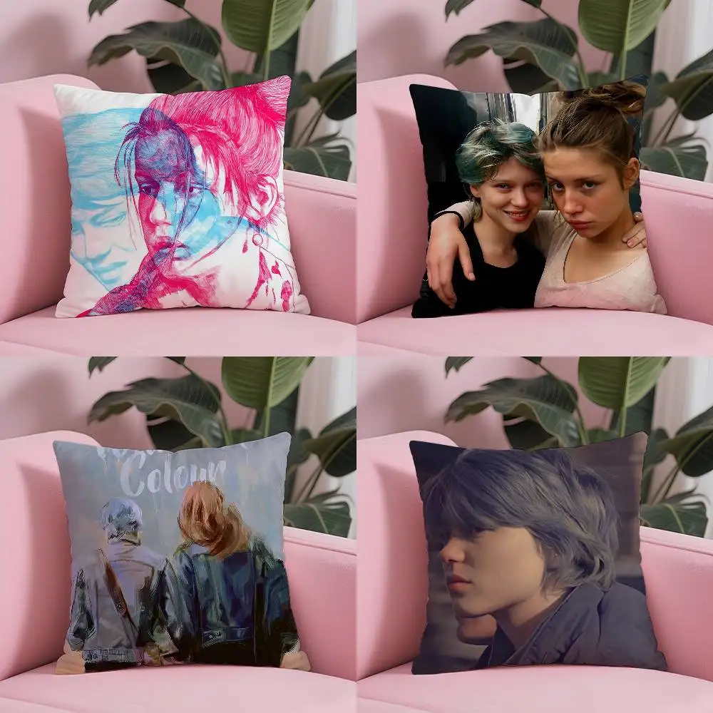Романтический GL Blue is the Warmest Color наволочка с защитой от пыли наволочка невидимая молния шелковистая короткая плюшевая наволочка для дивана