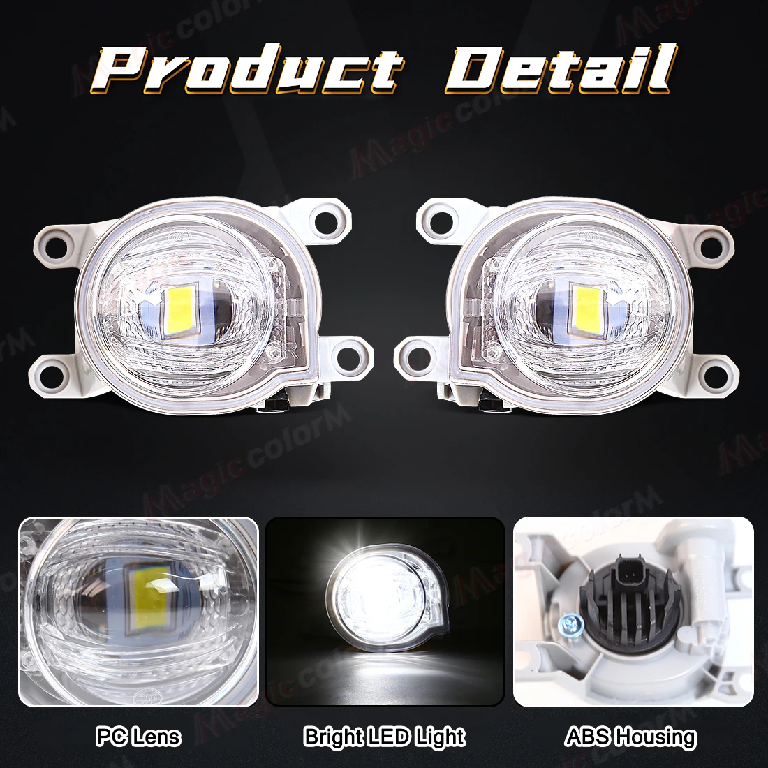 Car Fog Lamp Assembly For Toyota CHR Levin Corolla L XLE Hatchback Yaris Fortuner Hilux Revo 2019 2020 2021 2022 Headlight White