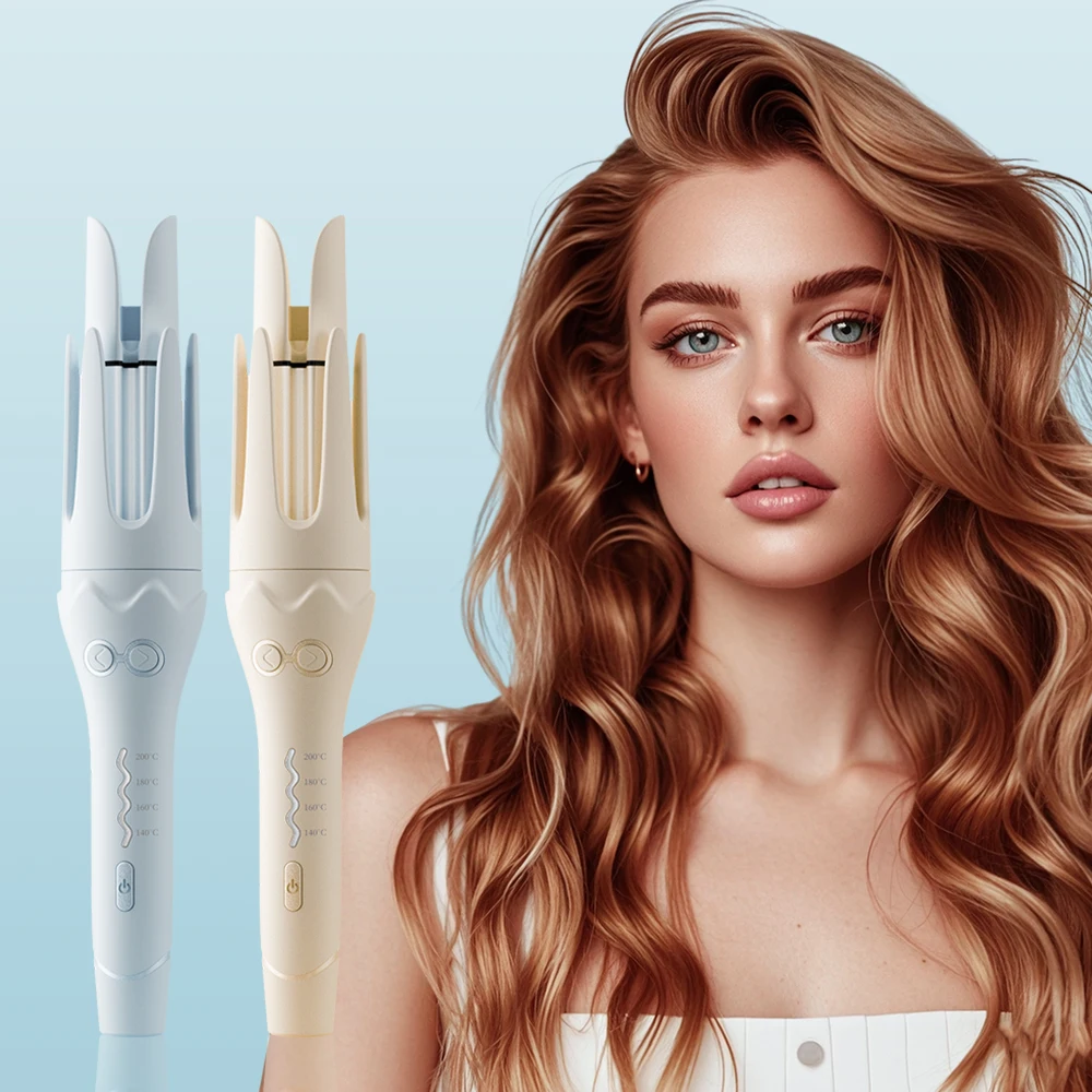 

36mm Automatic Rotating Hair Curler - Ceramic Electric Curling Iron Wand with Negative Ions, Anti-Tangle Curling Stick for Waves