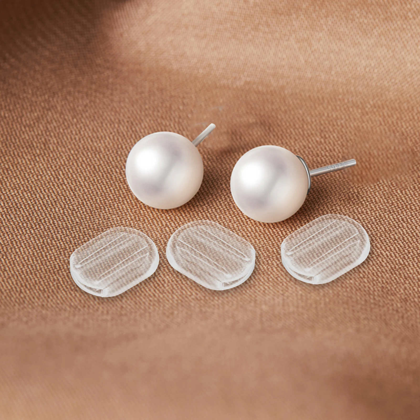 

40pcs Clear Earring Backs Clip-On Earrings Soft Pads Cushions Flexible Ear Comfortable Wear Antislip Ear Protection Durable Pc