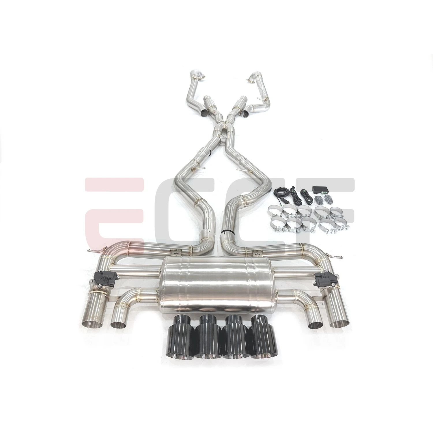 Sporty Stainless Steel Catback Exhaust FOR BMW X5M X6M E70 E71 Aggressive Exhaust Sound Plug and Play Performance Upgrade