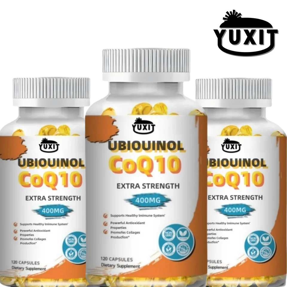 Organic Ultra High Absorption 400mg COQ10 Coenzyme Q10 Blood Vessels&Heart Health Blood Pressure Balance for Old People