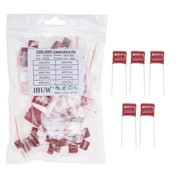 KIT 50PC=10value*5PCS Metallized Polyester Film Capacitors CBB Assortment Kit 400V 10nF ~ 3.3UF