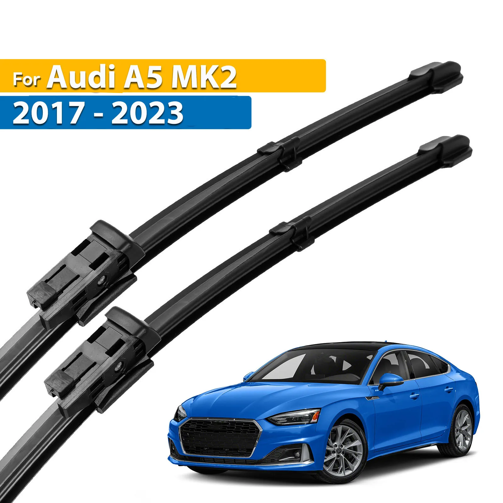 

Комплект передних дворников Erick's Wiper LHD для Audi A5 MK2 2017-2023, щетки для очистки лобового стекла от дождя, 24+20 дюймов