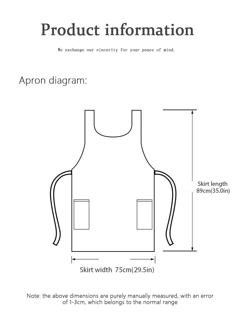 Sleek Waterproof Sleeveless Apron - Modern Stain-Resistant Smock for Home Kitchen & Professional Use Unisex Design for Work