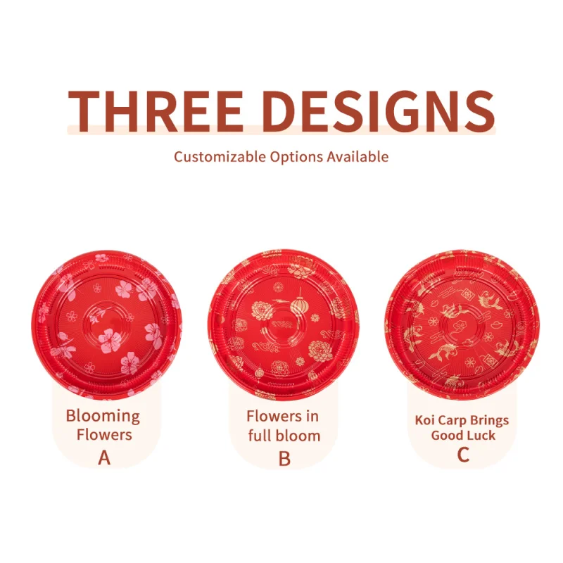 custom.LOKYO Customizable Plastic Tray Fast Food Japanese Serving Sushi Pizza Sandwich Cake Cookie-Blister Process