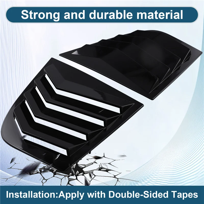 

Car Accessories Rear Louver Window Side Shutter Cover Trim Sticker Vent Scoop For Kia Stinger 2018-2023