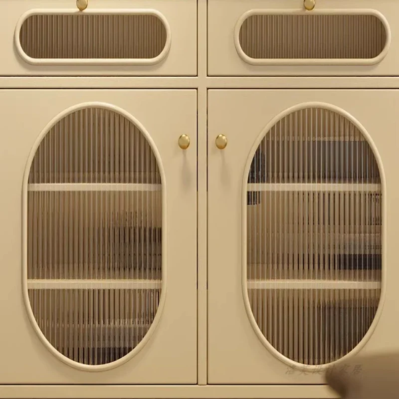 Cucina Soggiorno Mobili Armadio Per 3 Cassetti Armadio di Stoccaggio Vetrina Vetrina Organizzatore Decorativo Scatola di Stoccaggio Armadietto Casa